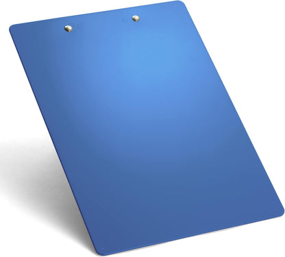 Officemate Plastic Clipboard, Letter Size, Arctic Blue, Pack of 6 (83088)