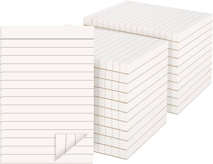 zmybcpack 20 Pack Lined Memo Pads 4”x6” Note Pads - 100 Sheets Each Lined Paper Notepad- Small Memo Scratch Pad Writing Pads(Double Sided Printed)