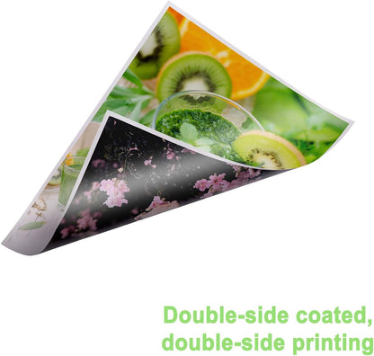 Koala Thick Photo Paper 8.5x11 Inches Heavyweight Double Sided High Glossy 100 Sheets 260gsm only Compatible with Inkjet Printer