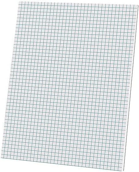Ampad Evidence Quadrille Pad, Size 8-1/2 x 11, White Paper, 4x4 Quad Ruling, 20 Pound Premium Stock Paper, 50 Sheets Per Pad (22-000)