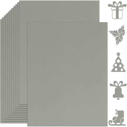 25 Sheets Black Cardstock Paper 8.5'' x 11'', 250gsm/92lb Thick Paper for Scrapbook, Invitations, Printing and DIY Cards