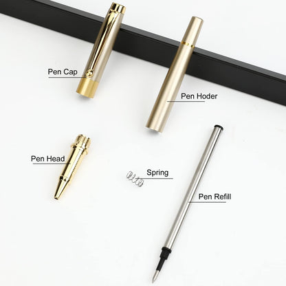 YIVONKA Ballpoint Pen Black Refill,Luxury Ballpoint Line width 0.5mm,Best Ball Pen Gift Set for Men & Women Professional Executive,Office,Nice BallPens Classy Gift Box (Black)