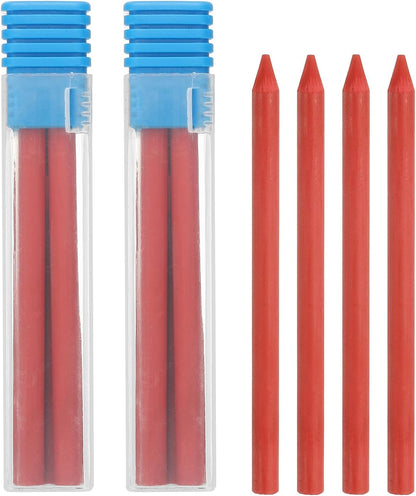 PATIKIL 12Pcs 5.6mm 2B Carpenter Pencil Lead Refills, Solid Dry Pencil Refills Break Resistant Lead Refill for Mechanical Carpenter Pencil Construction Pencils Art Drafting, Blue