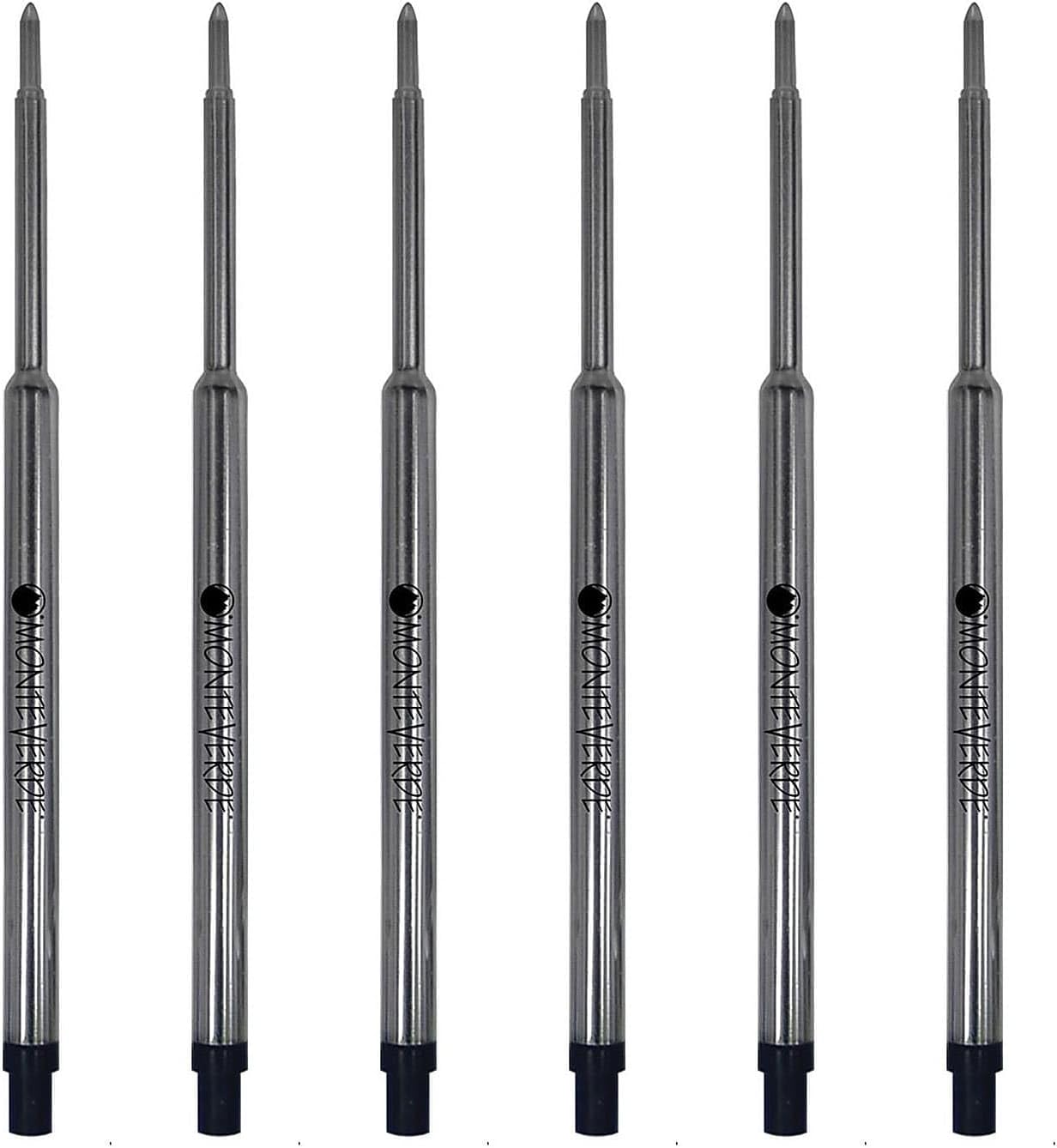 Monteverde USA Soft Ballpoint Refills to Fit Waterman Ballpoint Pens, Medium Point, Blue, 2-Pack, Smooth Writing for Creative and Professional Use