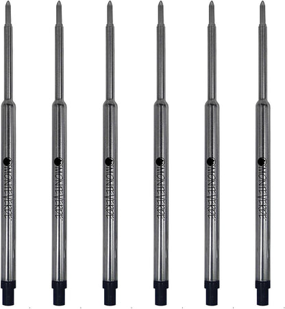 Monteverde USA Soft Ballpoint Refills to Fit Waterman Ballpoint Pens, Medium Point, Blue, 2-Pack, Smooth Writing for Creative and Professional Use