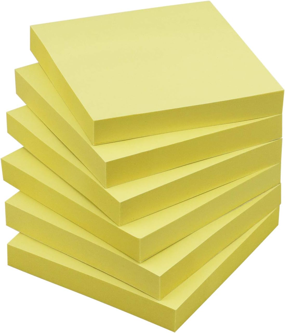 Sticky Notes 3x3 Self-Stick Notes Pads with 6 Bright Colors, Easy to Post for Office, Shool, Home, 6 Pads/Pack, 100 Sheets/Pad (Purple)