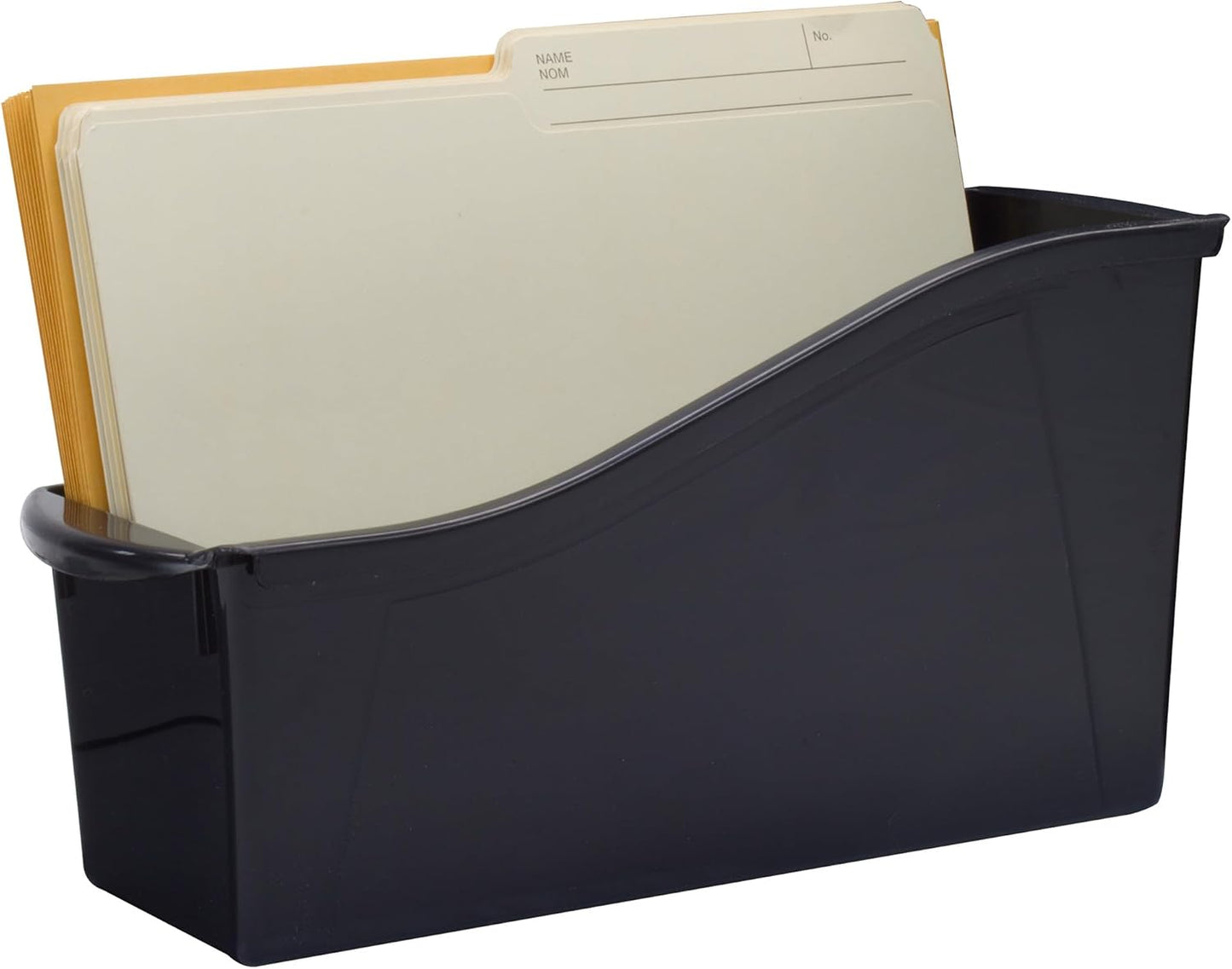 Storex Large Book Bin, Interlocking Plastic Organizer for Home, Office and Classroom, STEM Assortment, 6-Pack