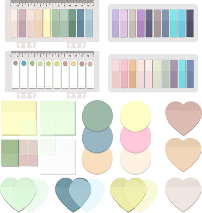 BAYTORY 700 Sheets Transparent Sticky Notes, Clear Waterproof 3 x 3 inch See Through Memo Pad, Self-Adhesive Translucent Writable Index Tabs for Annotating Books, Office & School Study Supplies