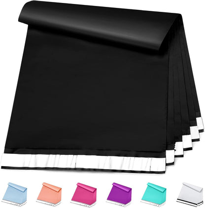 Metronic Poly Mailers 10x13 100 Pcs | Small Shipping Bags for Clothing | Mailing Bags for Small Business, Shipping Envelopes,Packing Bags in Black