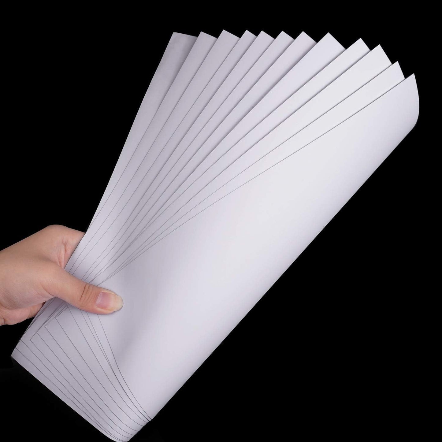 Printable Vinyl Sticker Paper for Inkjet and Laser Printer - Glossy White - 21 Waterproof Decal Paper Self-Adhesive Sheets 8.5"x11"- Dries Quickly and Holds Ink Beautifully