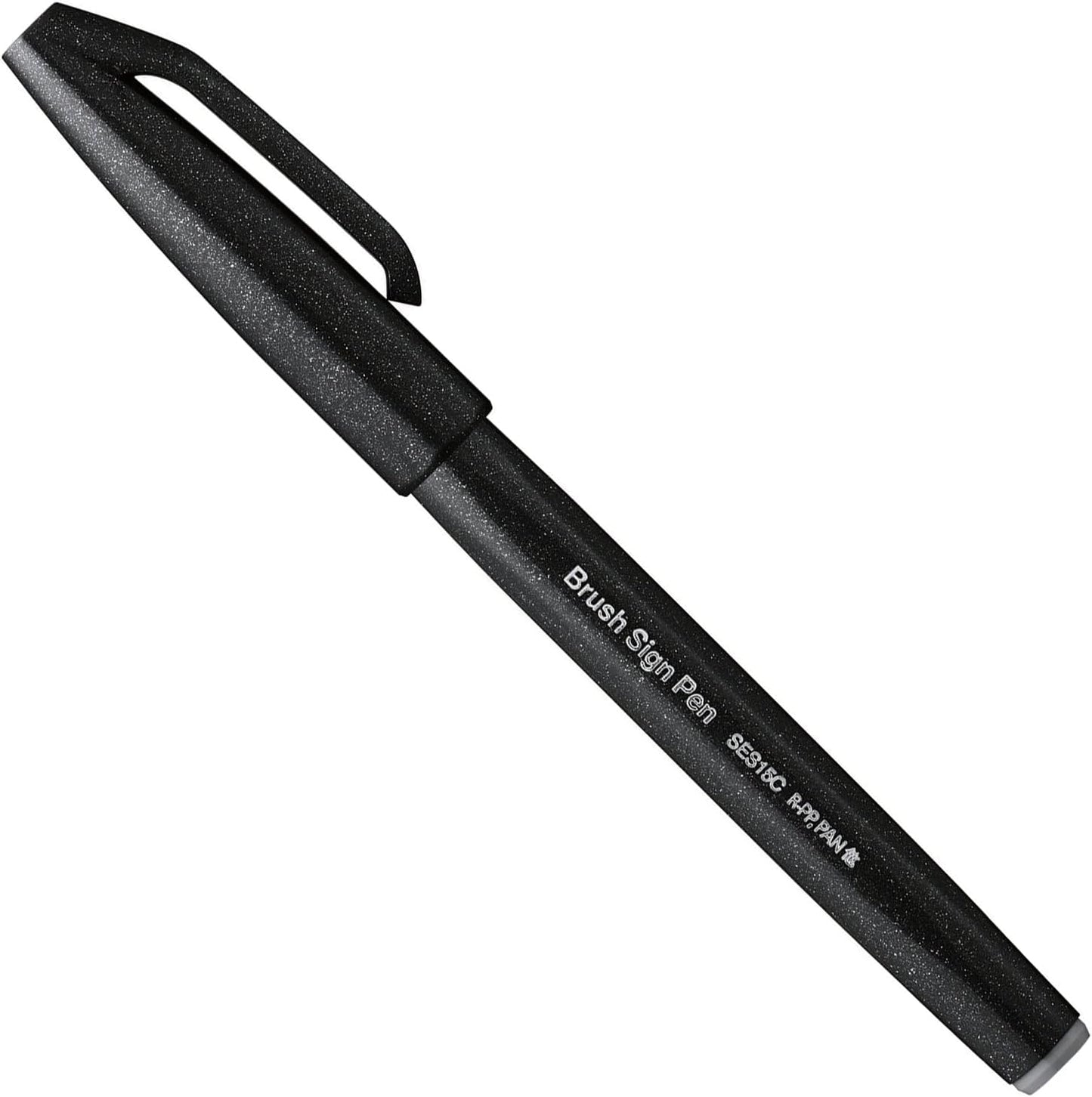 Pentel Fude Touch Sign Pen, Pink, Felt Pen Like Brush Stroke (SES15C-P)