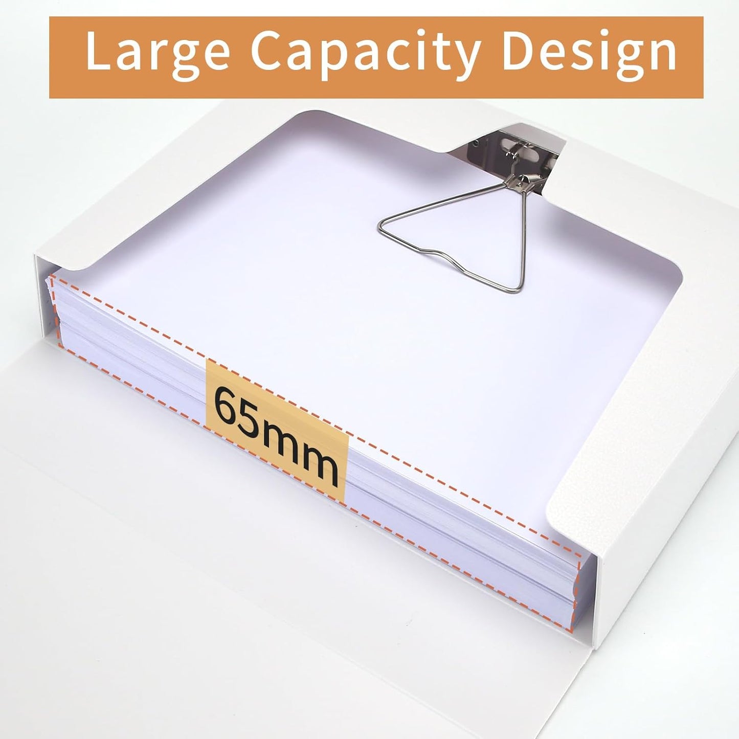 HUA JIE 2 Pack A4 Storage File Boxes Archives Case,65mm Spine,Box File Document Storage Box with Metal Clip for Office School -Black