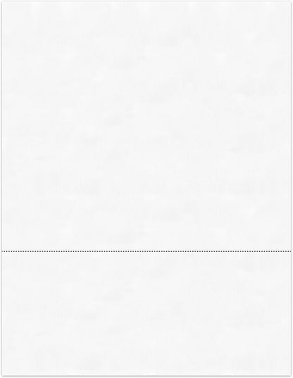PrintWorks Professional 3 2/3" Horizontal Perforated Paper 8.5” x 11” - Perfect For W-2, 1099, & Statement Use - Made in the USA - 500 Sheets - 20 lb - Printer Compatible - White (04124)