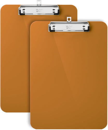 Mr. Pen- Plastic Clipboard, 12.5" x 9", 2 Pack, Clipboard Plastic, Low-Profile Metal Clip with Retractable Hanging Hole