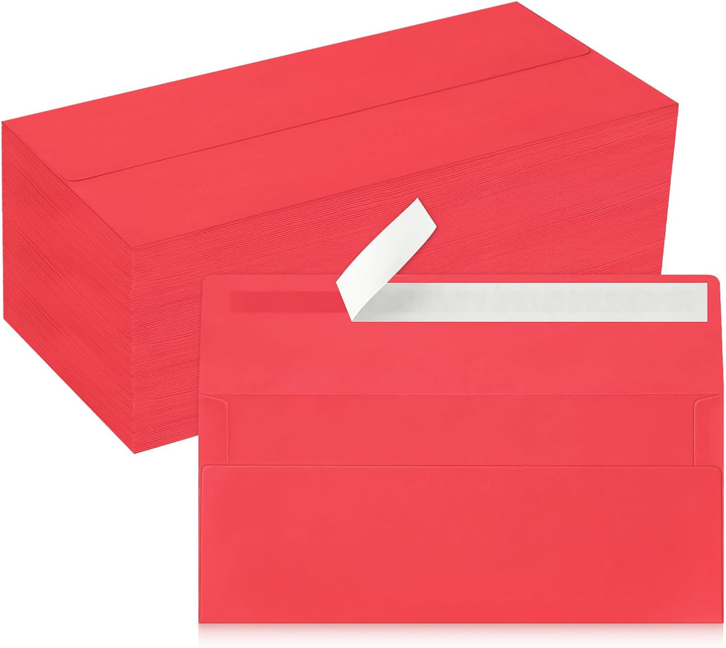 50 Pack #10 Business Envelopes, Sage Green Standard Envelopes Self Seal, Letter Size Mailing Envelopes for Checks Letters Invoices Statements Birthday Graduation Wedding, 4 1/8 x 9 1/2 Inch