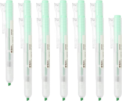 M&G Orange Highlighters, 12 Pack Retractable Neon Highlighters with Clear View, No Bleeds, Bright Markers for Books