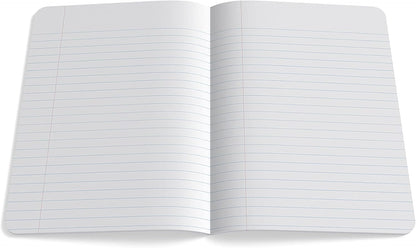 STAPLES Poly Composition Notebook, 9.75” x 7.5”, Wide Ruled, 70 Sheets, Assorted Colors