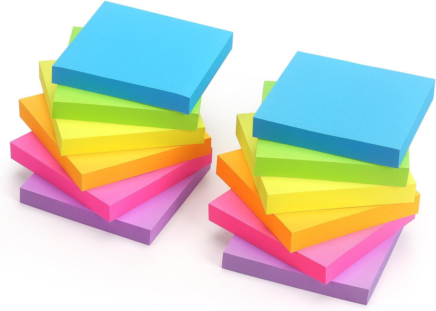Early Buy Sticky Notes 6 Bright Color 6 Pads Self-Stick Notes 3 in x 3 in, 100 Sheets/Pad