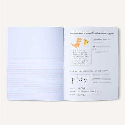 Amazon Basics Primary Composition Notebook, Extra Wide 1/2" Ruled Lines, 9.75" x 7.5", 100 Sheets, Multiple Colors, 15-Pack