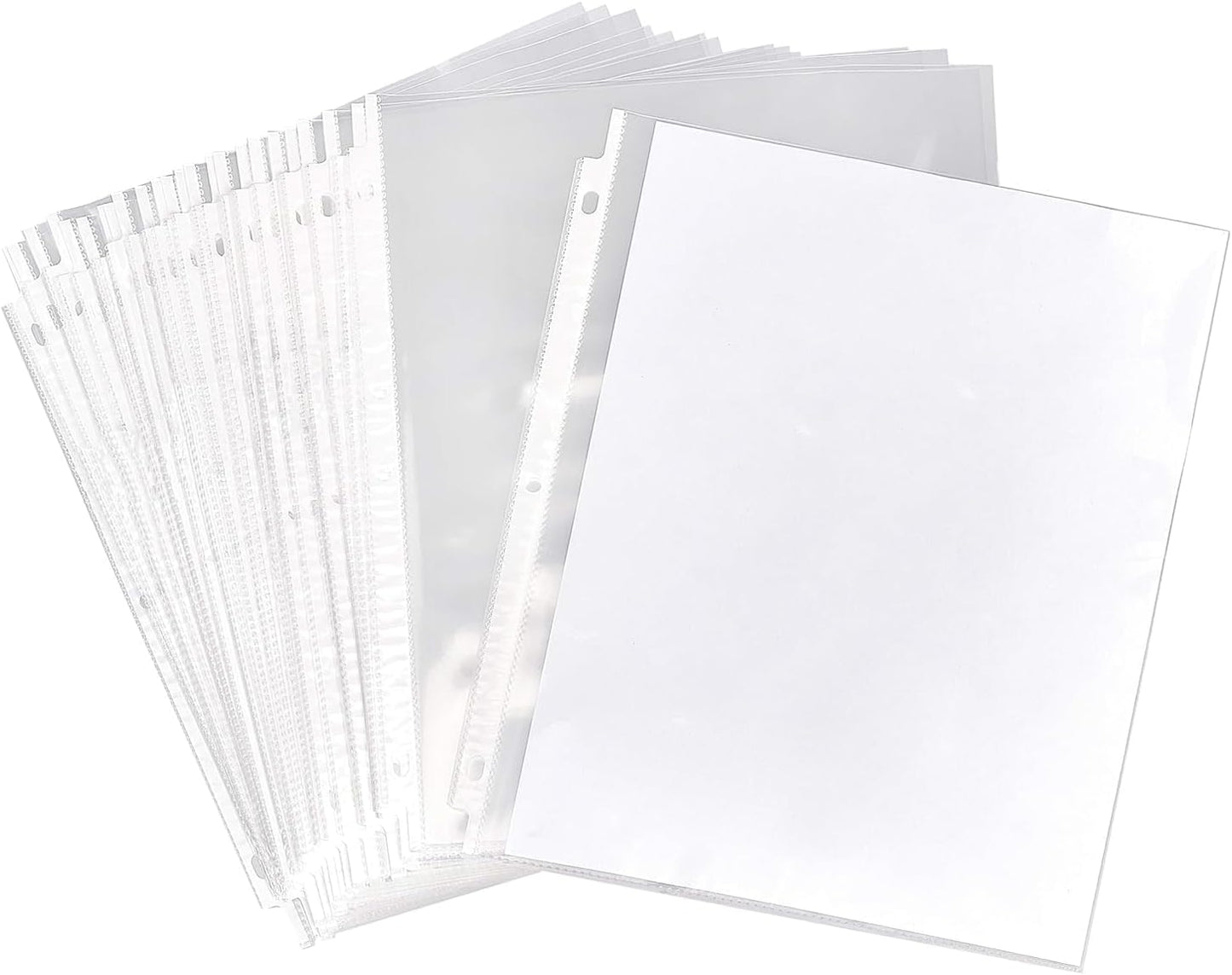 Oxford Sheet Protectors, Clear Finish, Top Load, Letter Size Plastic Sleeves, Reinforced 3 Hole Punch for Binders, Sheets for 3 Ring Binder, 100 per Box (33267)
