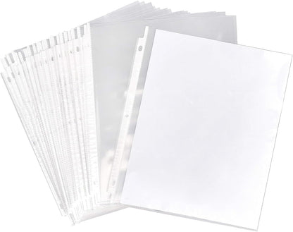Oxford Sheet Protectors, Clear Finish, Top Load, Letter Size Plastic Sleeves, Reinforced 3 Hole Punch for Binders, Sheets for 3 Ring Binder, 100 per Box (33267)