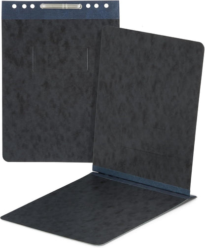 25 Blue Summit Supplies Report Covers with Sliding Bar Fastener - Black Pressboard Report Covers, Letter Size, Durable 2'' Capacity Business Report Covers