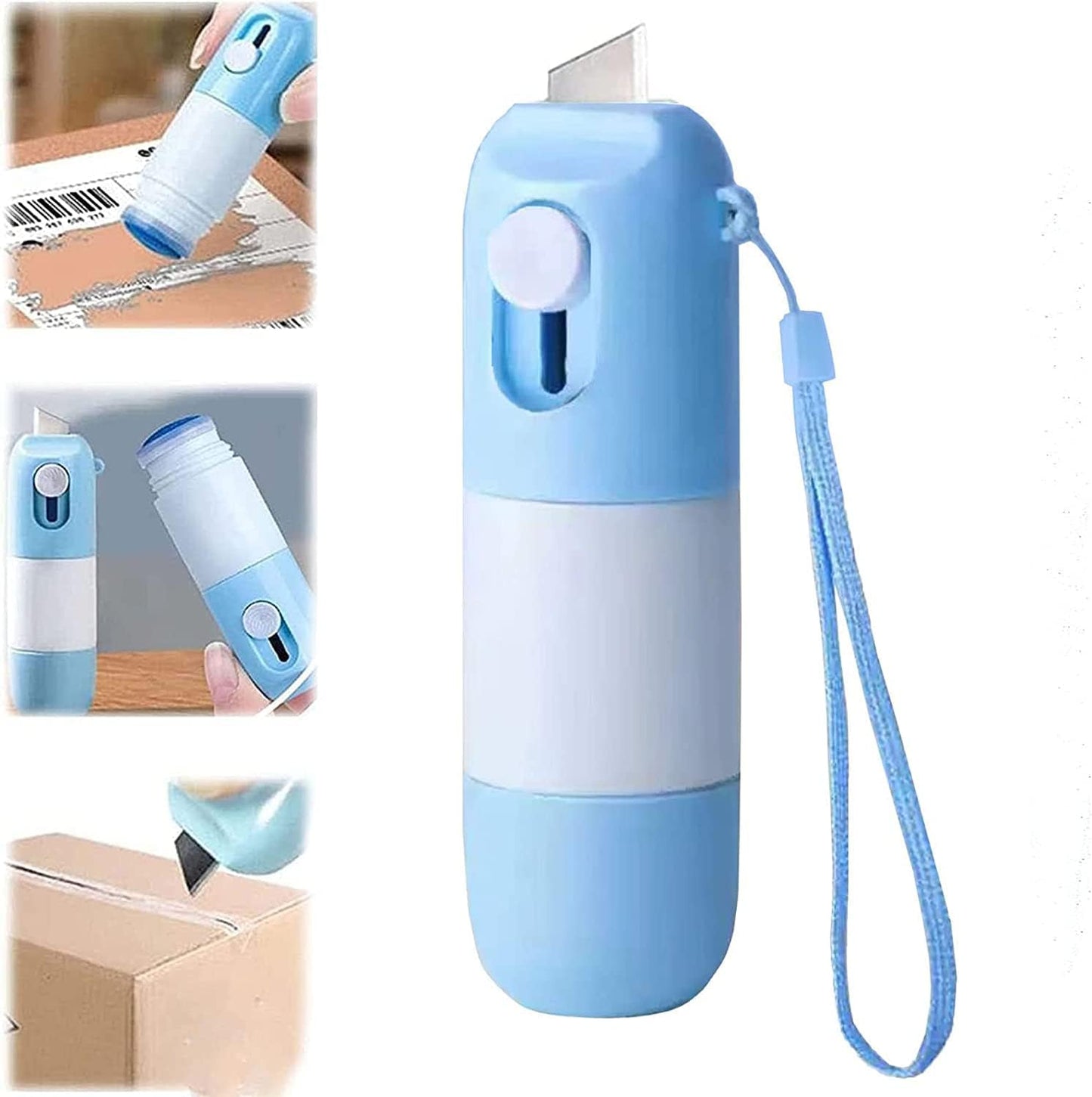 Aphro Thermal Paper Correction Fluid with Parcel Opener, 2 in 1 Anti Information Leakage Erase Device, Portable Personal Privacy Protection Artifact for Package Labels (2pcs)