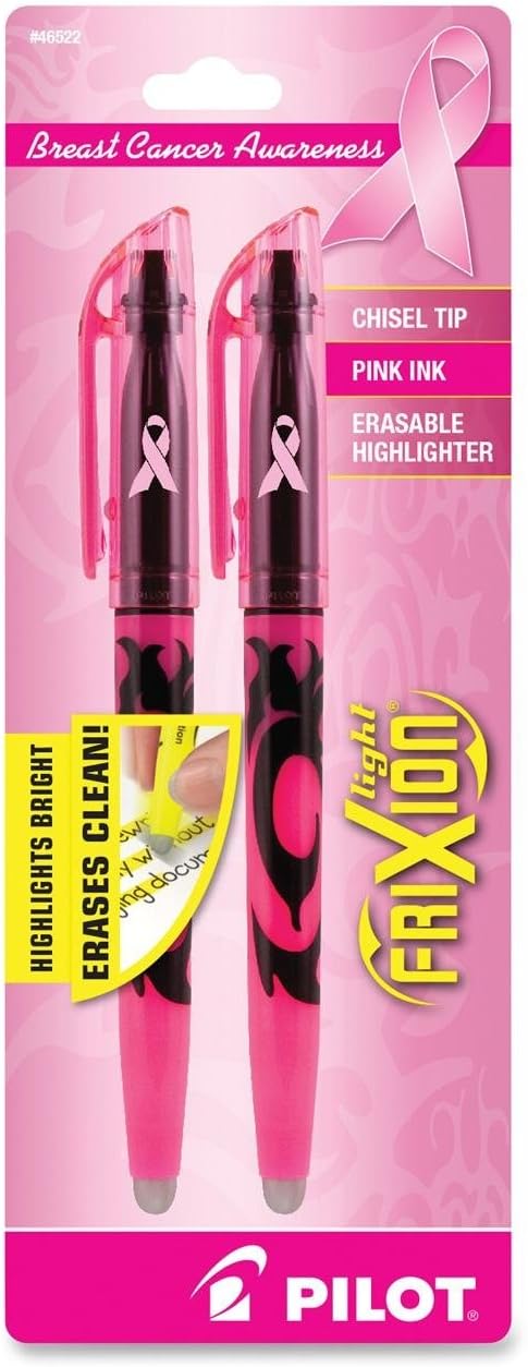 Pilot, FriXion Light Erasable Highlighters, Chisel Tip, Pack of 3, Yellow