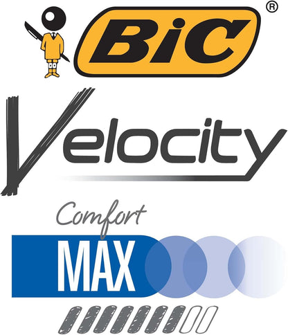 BIC® Velocity Max Mechanical Pencils, Thick Point, 0.9 mm, #2 HB Lead, Assorted Barrel Colors, Pack Of 2