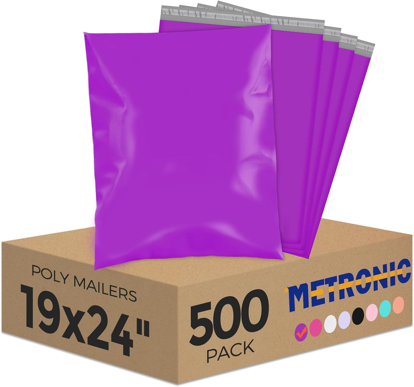 Metronic Poly Mailers 10x13 100 Pcs | Small Shipping Bags for Clothing | Mailing Bags for Small Business, Shipping Envelopes,Packing Bags in Black