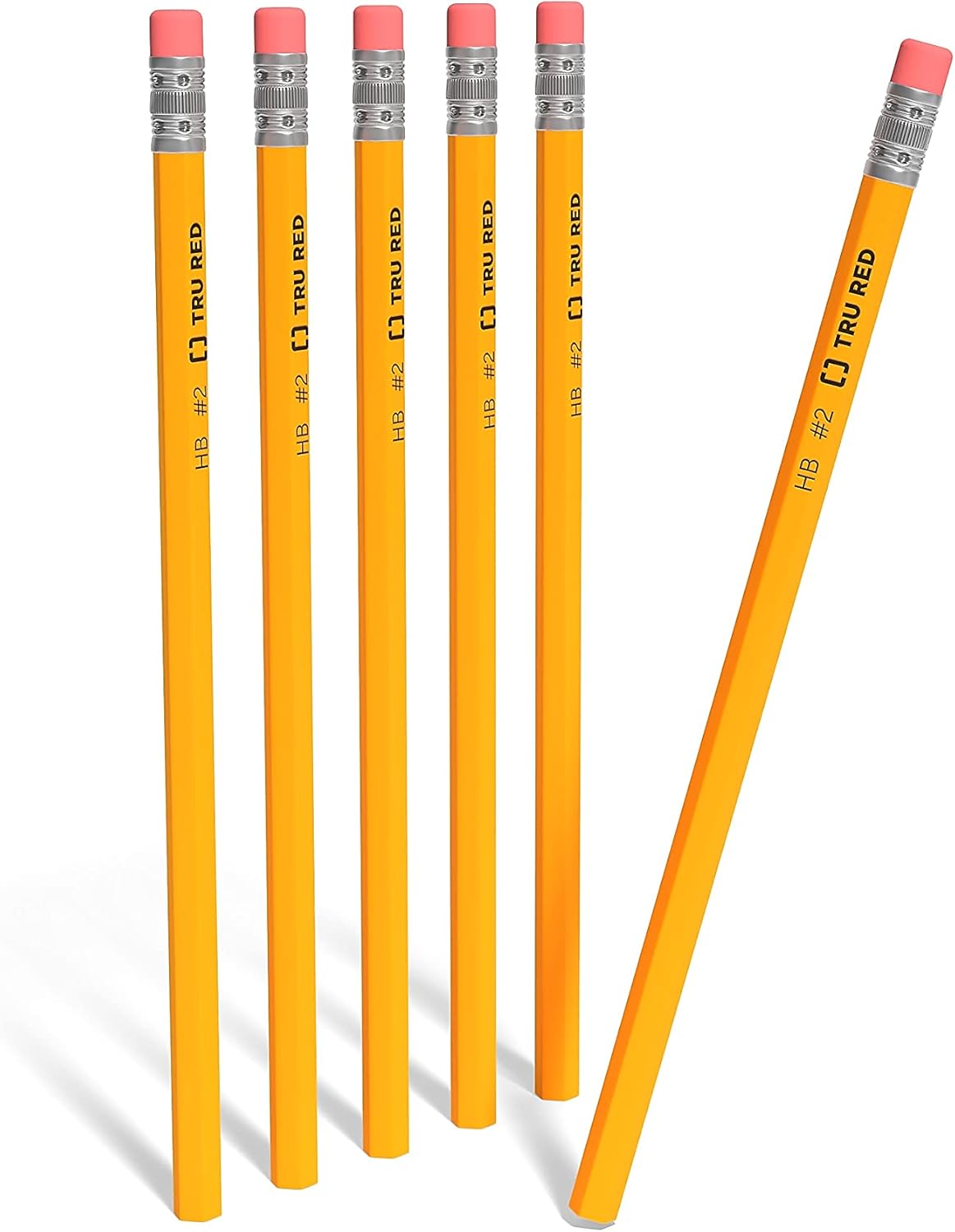 STAPLES Wooden Pencils, #2 Lead, Pre‑Sharpened, Yellow, 72 Pack – Classic Hex Pencils for School, Testing & Office Use