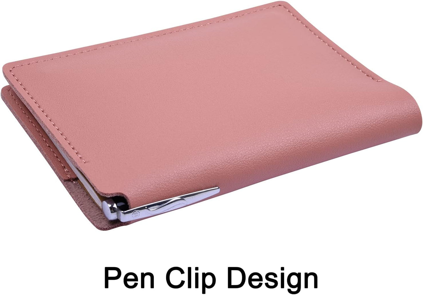Wisdompro Journal Cover, 2 Pack PU Leather Notebook Cover for Field Notes, or other 3.5" x 5.5" Pocket Notebooks - Blue