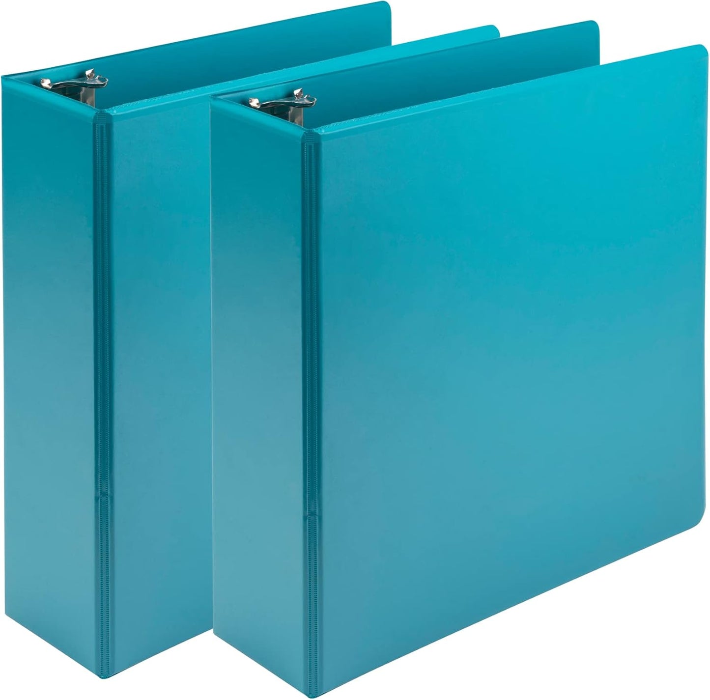 Samsill Plant-Based 2 Inch Durable Round Ring, View Binder, Eco-Friendly, USDA Certified Biobased, Single, Turquoise