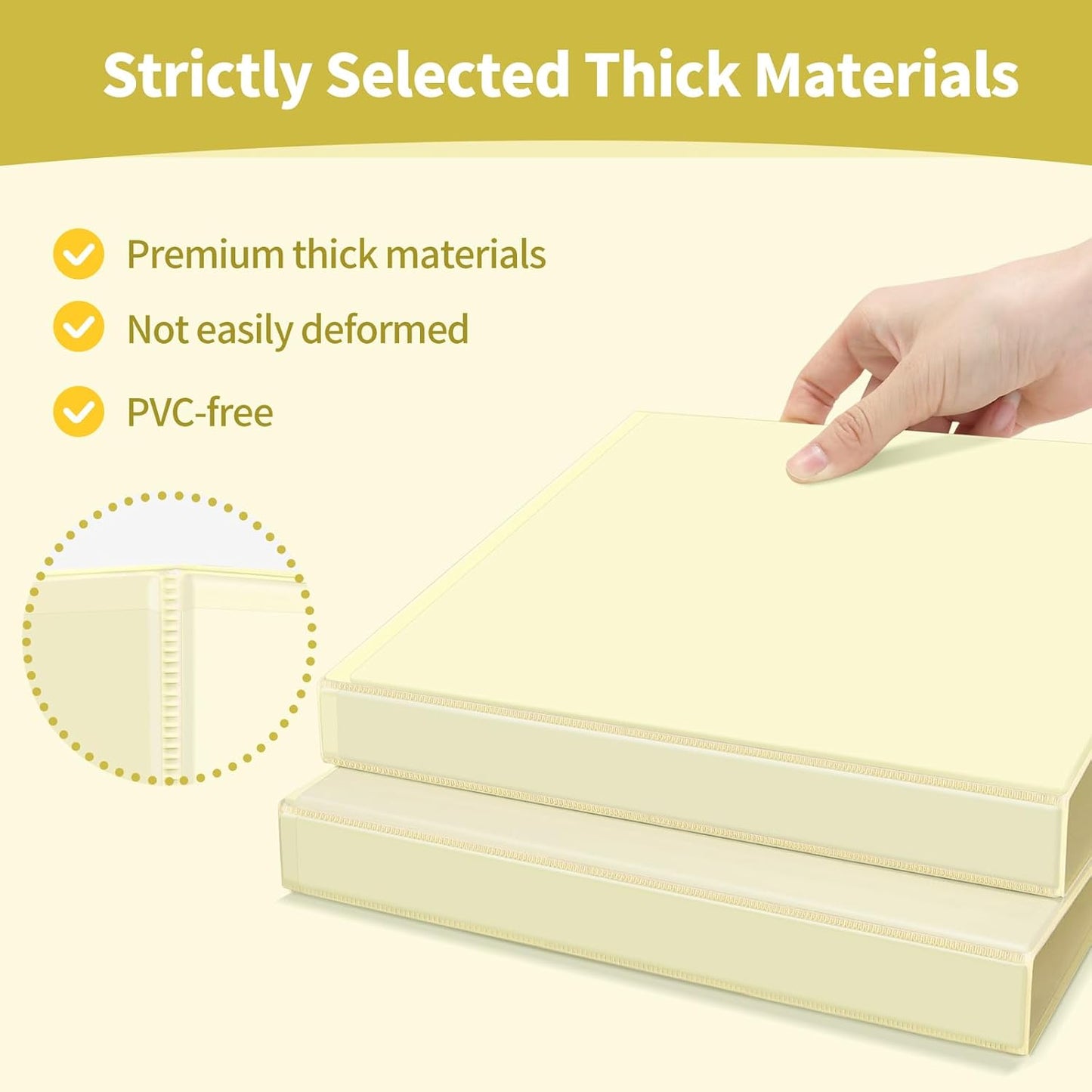SUNEE 3 Ring Binder 2 Inch, Clear View Binder Three Ring PVC-Free (Fit 8.5x11 Inches) for School or Office Supplies, Light Purple, 1 Pack