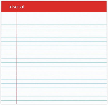 Universal 20630 Perforated Edge Writing Pad, Legal Ruled, Letter, White, 50 Sheet (Pack of 12)