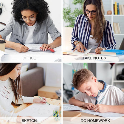 Ainiv Inkless Pencil with Eraser - 5 Sets Infinity Pencil, Reusable with Extra 5 Eraser & 5 Replaceable Nibs for Home, Office & School Writing, Drawing