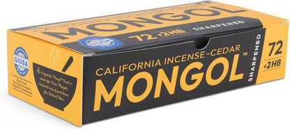 Mongol Classic Incense Cedar #2 Pencil - 12-Pack – Pre-sharpened, European Graphite Core, US Grown Cedar, Smudge Free Eraser – Nontoxic PMA Certified