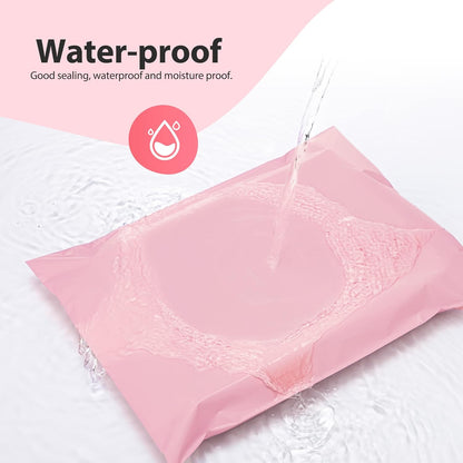 Fuxury Poly Mailers 14.5x19 Inch 50pc Shipping Bags for Small Business Mailing Envelopes for Clothing,Self Seal Shipping Envelopes Waterproof Poly bags Durable Packaging Bags Light Pink