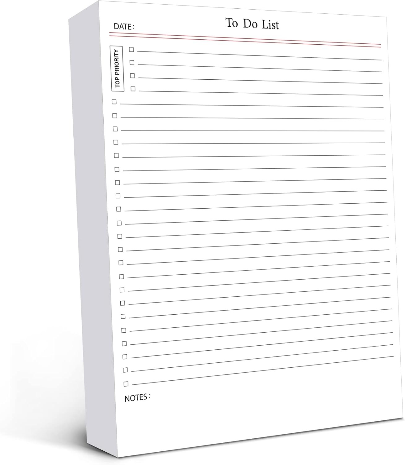 Spakon 300 Sheets Daily to Do List Notepad Notebook Library Card to Do Planner Checklist Memo Writing Pad Schedule Reminder Office Homework Planner for Task, 6" x 8(Retro,Beige)