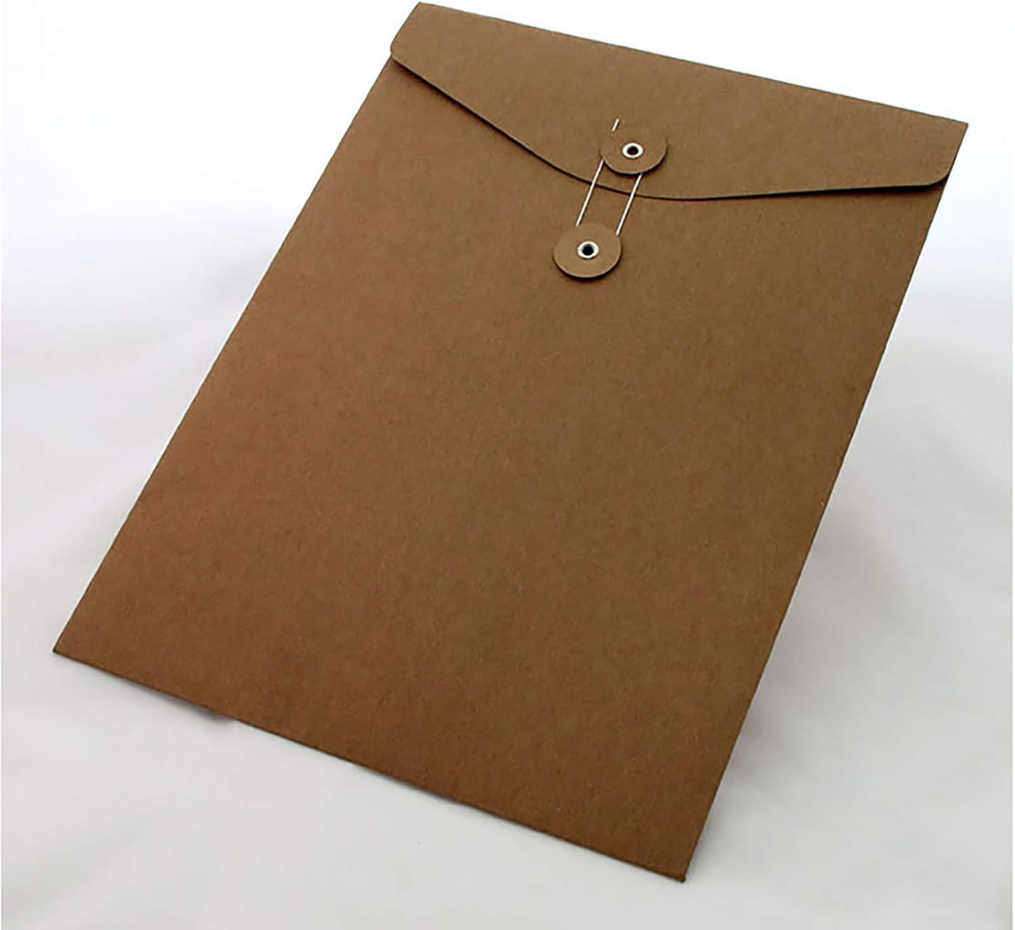 VANRA Kraft Paper A4/C4 File Folders Filing Envelope Folder Pack of 5, Filing Envelope Folder Jacket Document Letter Organizer with String Closure for School,Office (Black)