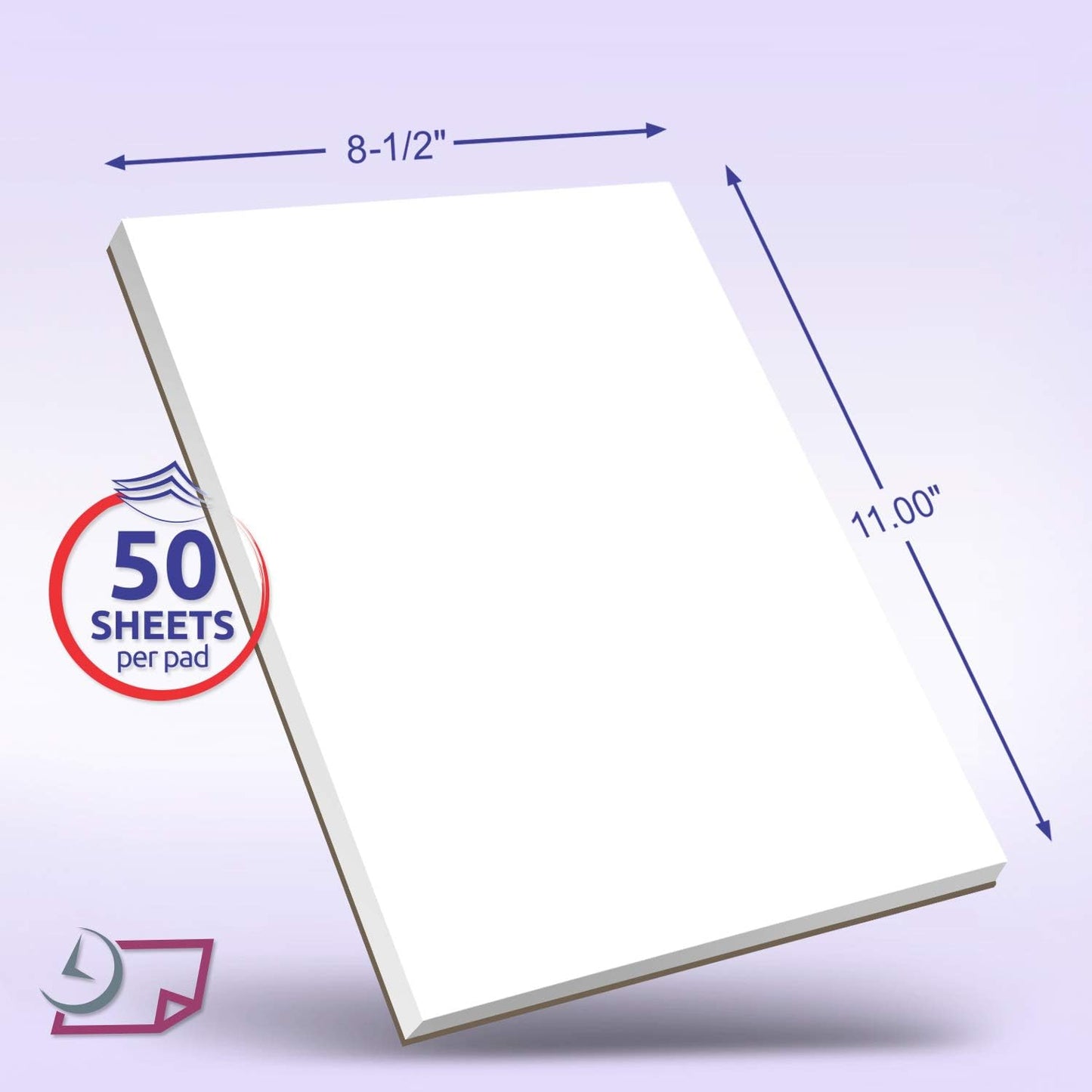 Memo Pads - Note Pads - Scratch Pads - Writing pads - 10 Pads with 50 sheets in Each Pad (5.5 x 8.5 inches)