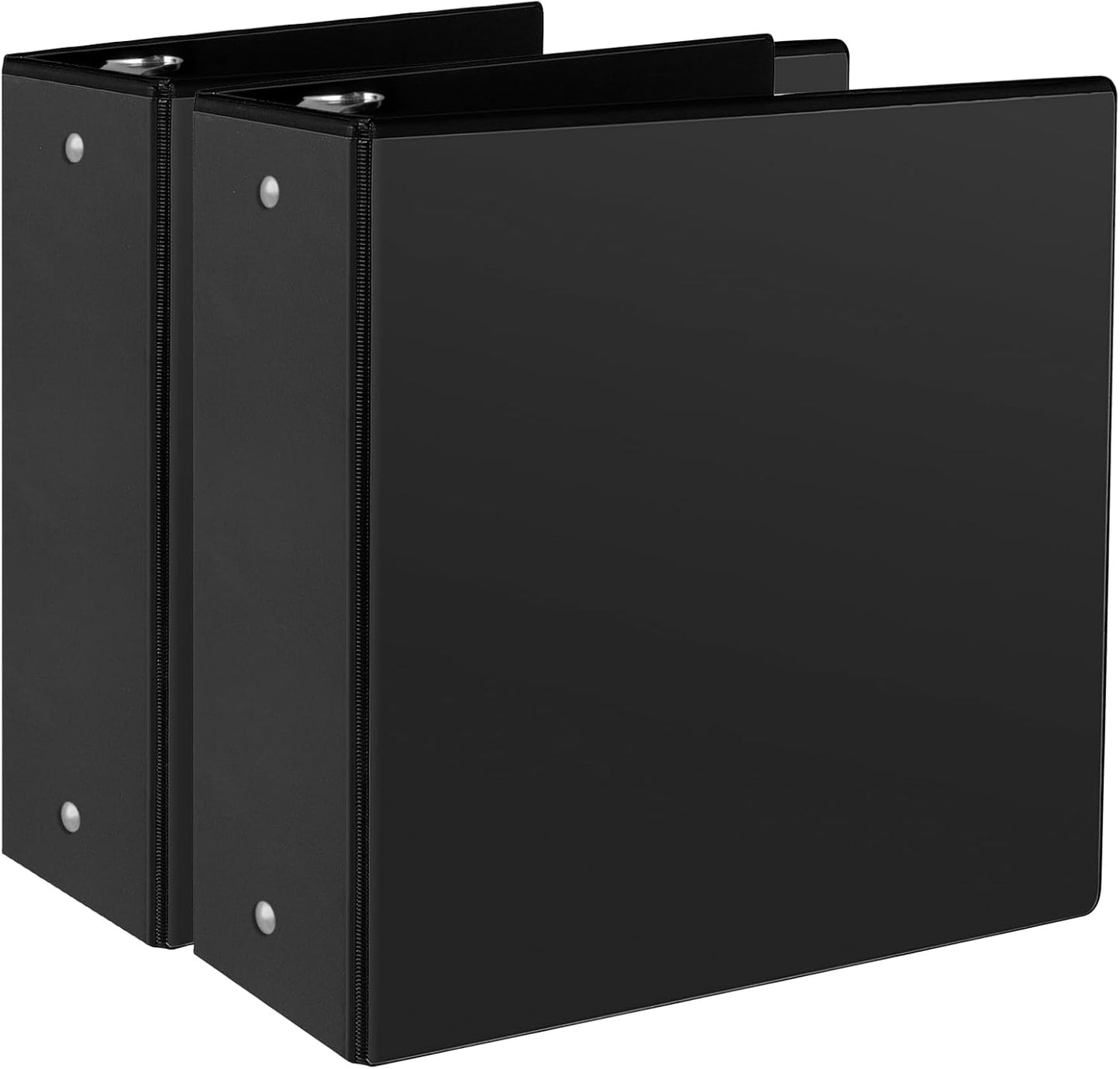 CIXILDTS 0.5-inch Round Ring Binder, Durable 1/2" 3 Ring Binder Fit Letter Size Paper, Presentation View Binders, White,12-Pack