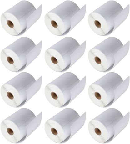 MFLABEL 4x6 Thermal Shipping Labels - 2 Rolls of 250, Perforated & Smudge-Proof Direct Thermal Labels Compatible with Rollo, Zebra, for Amazon UPS FedEx Shopify