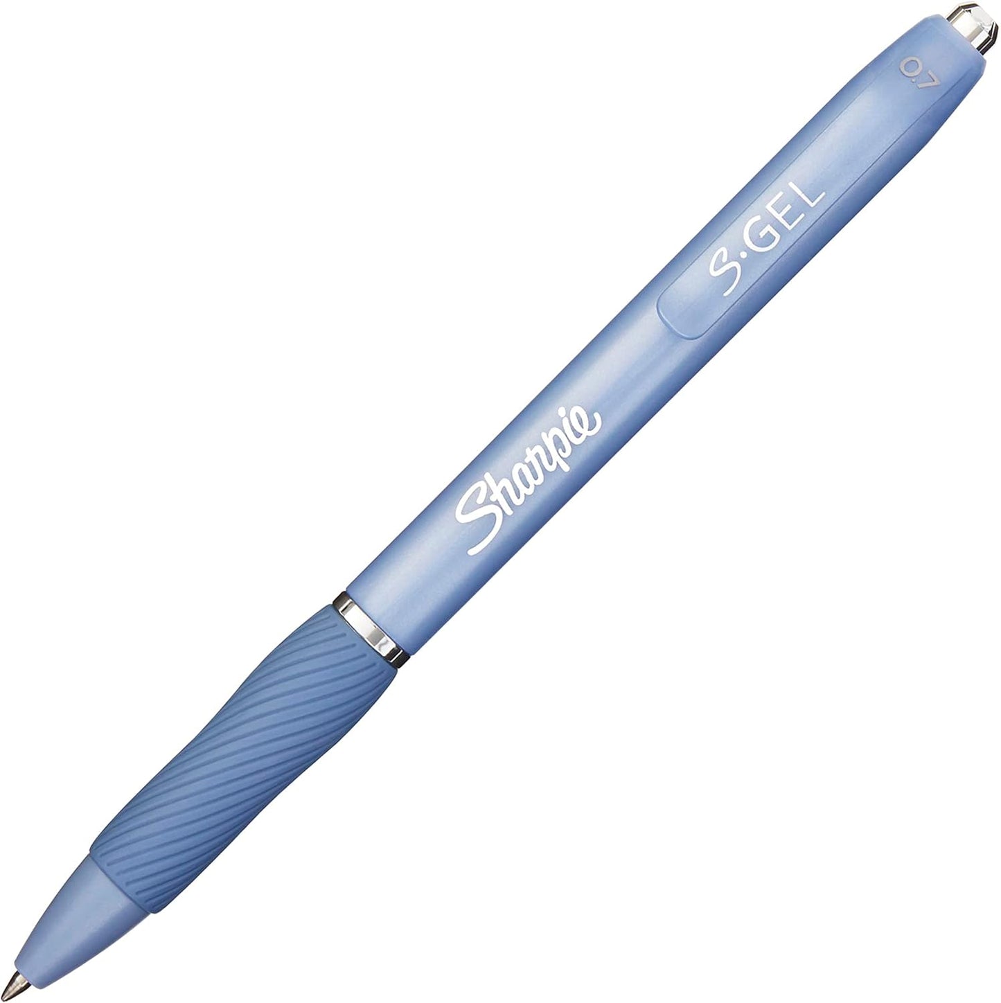 Sharpie S-Gel, Gel Pens, Medium Point (0.7mm), Assorted Fashion Barrels, Black Ink, 12 Count - Office, Teacher, School Supplies
