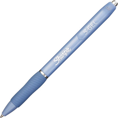 Sharpie S-Gel, Gel Pens, Medium Point (0.7mm), Assorted Fashion Barrels, Black Ink, 12 Count - Office, Teacher, School Supplies