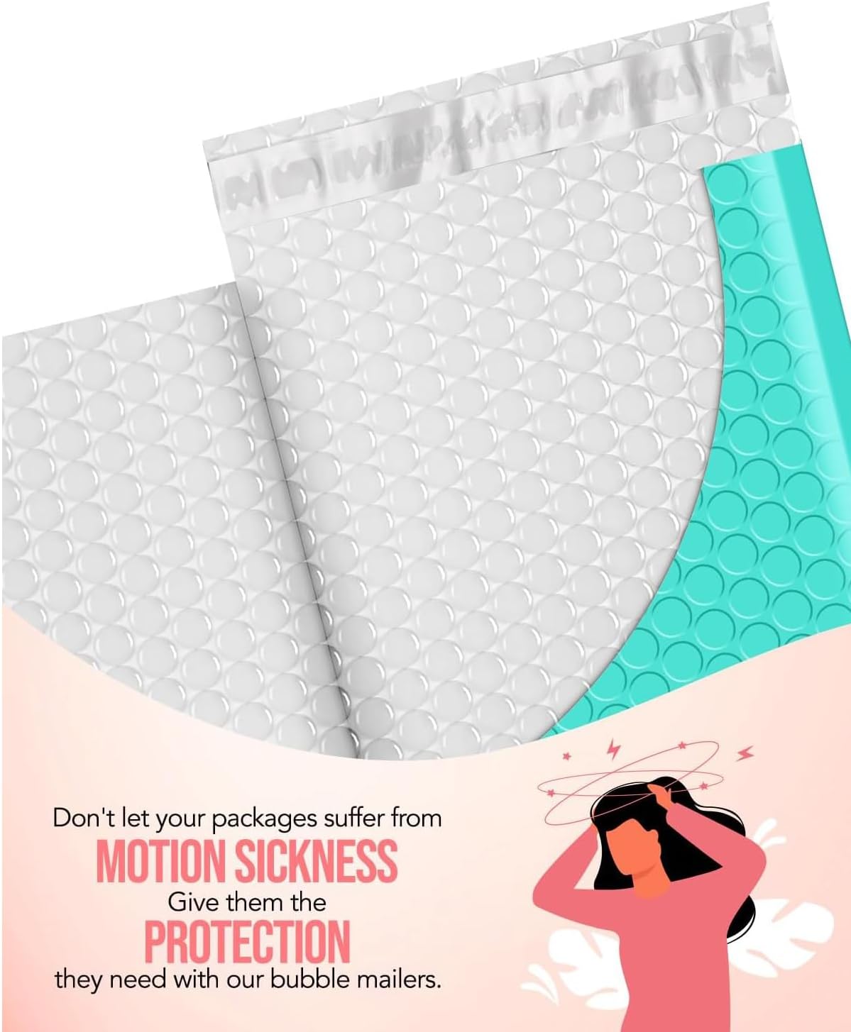 GSSUSA Black Bubble Mailers 4x8 Inches 50 Pack, Usable Size 4X7" Bubble Envelopes for Small Business, Padded Envelope, Shipping Mailers, Packaging Bags, Mailing Envelopes, Shipping Supplies