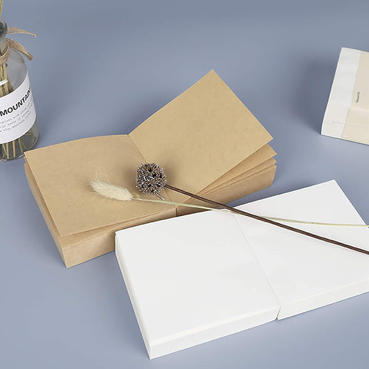 VANRA Note Cube 4 x 4 Inch (Not Sticky) Memo Cube Refill (No Holder) Tear-Off Pages (Not Loose) Blank Scratch Pads, 400-Sheets/Cube (Ivory White)
