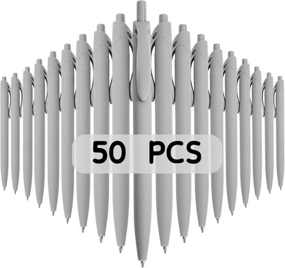 BallPoint Pens, 50 Pack (BLACK Ink),Bulk Pens, Black Barrel,Click Pens for Office Home and School, Retractable Ballpoint Pens, Medium Point, 1.00MM (Black)
