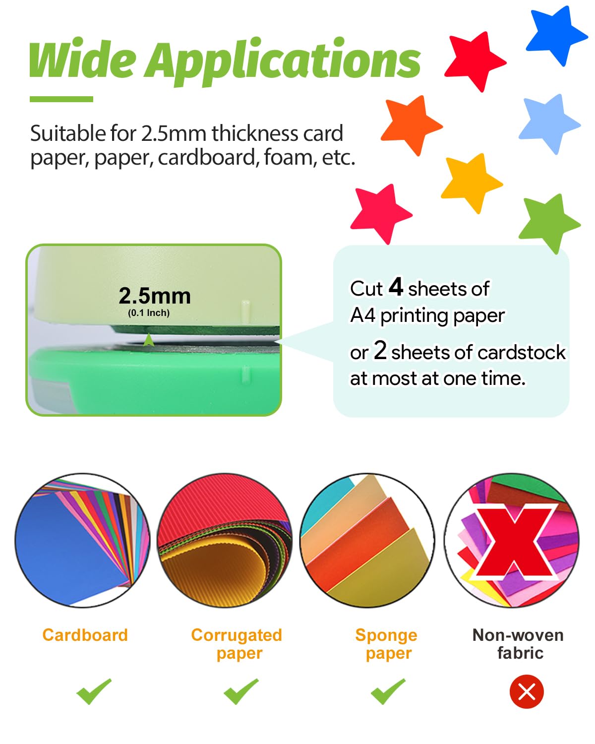 UCEC 2 Inch Circle Punch, Paper Punch, 2 Inch Hole Punch, Circle Hole Punch Cutters for Paper Crafts DIY Handmade Crafting Scrapbook Tools Cards Arts Fun Projects