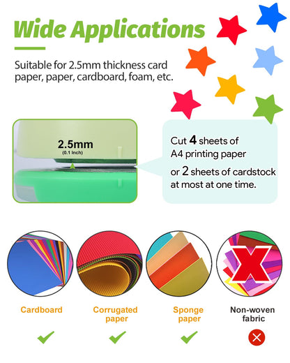 UCEC 2 Inch Circle Punch, Paper Punch, 2 Inch Hole Punch, Circle Hole Punch Cutters for Paper Crafts DIY Handmade Crafting Scrapbook Tools Cards Arts Fun Projects